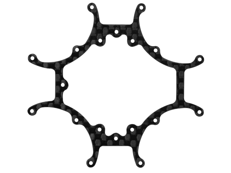 Rakonheli CNC 3K Pure Carbon Fiber Main Frame (1.0mm)