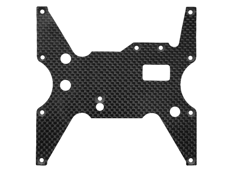 Rakonheli CF Lower Middle Chassis Plate (1) - LOSI 1/8 LST XXL2-E