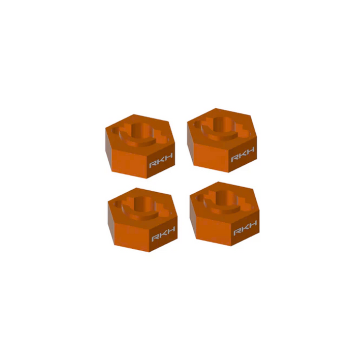 RKH CNC Aluminum Wheel Hexes Set for Losi Micro-B, Micro-T