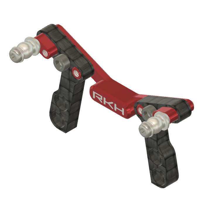 RKH CNC Aluminum w/Carbon Fiber Front Shock Tower for Losi Micro-B, Micro-T