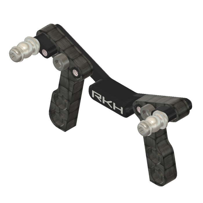 RKH CNC Aluminum w/Carbon Fiber Front Shock Tower for Losi Micro-B, Micro-T