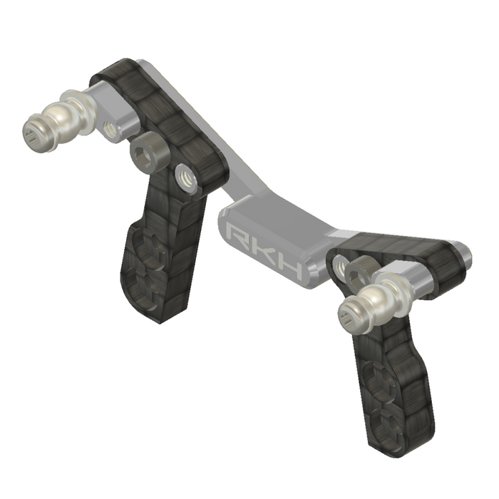 RKH CNC Aluminum w/Carbon Fiber Front Shock Tower for Losi Micro-B, Micro-T