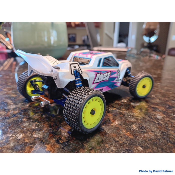 RKH CNC Aluminum Rear Arm Mount w/Exhaust Pipe for Losi Micro-B, Micro-T