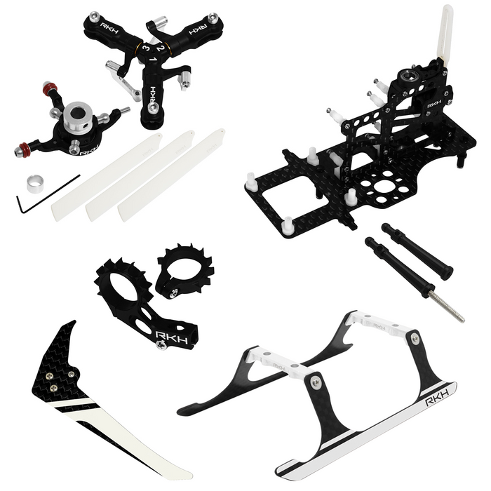 Blade 120 S2 - Rakonheli CNC Aluminum 3-Blade Head System Advanced Upgrade Kit 02