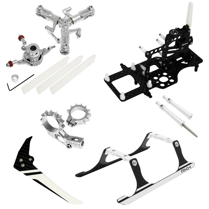 Blade 120 S2 - Rakonheli CNC Aluminum 3-Blade Head System Advanced Upgrade Kit 02