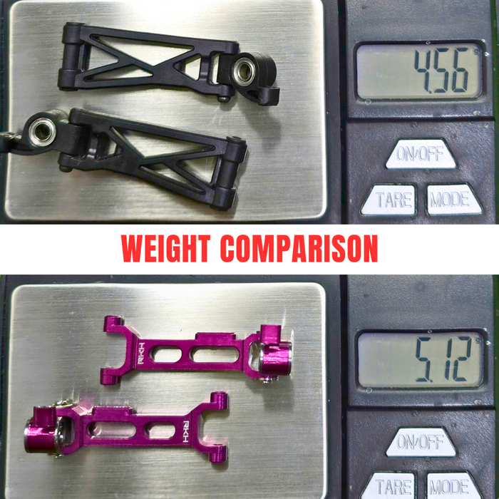 RKH Precision Pro Set – CNC Aluminum Rear Suspension Arms & Hubs for Losi Micro-B, Micro-T