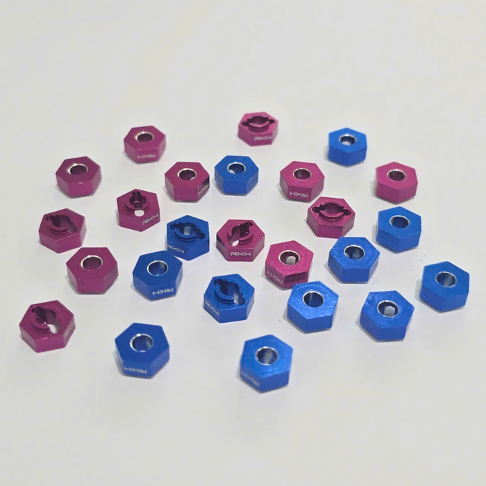 RKH Aluminum Wheel Hexes w/Set Screws (4pcs) for Losi Micro-B, Micro-T