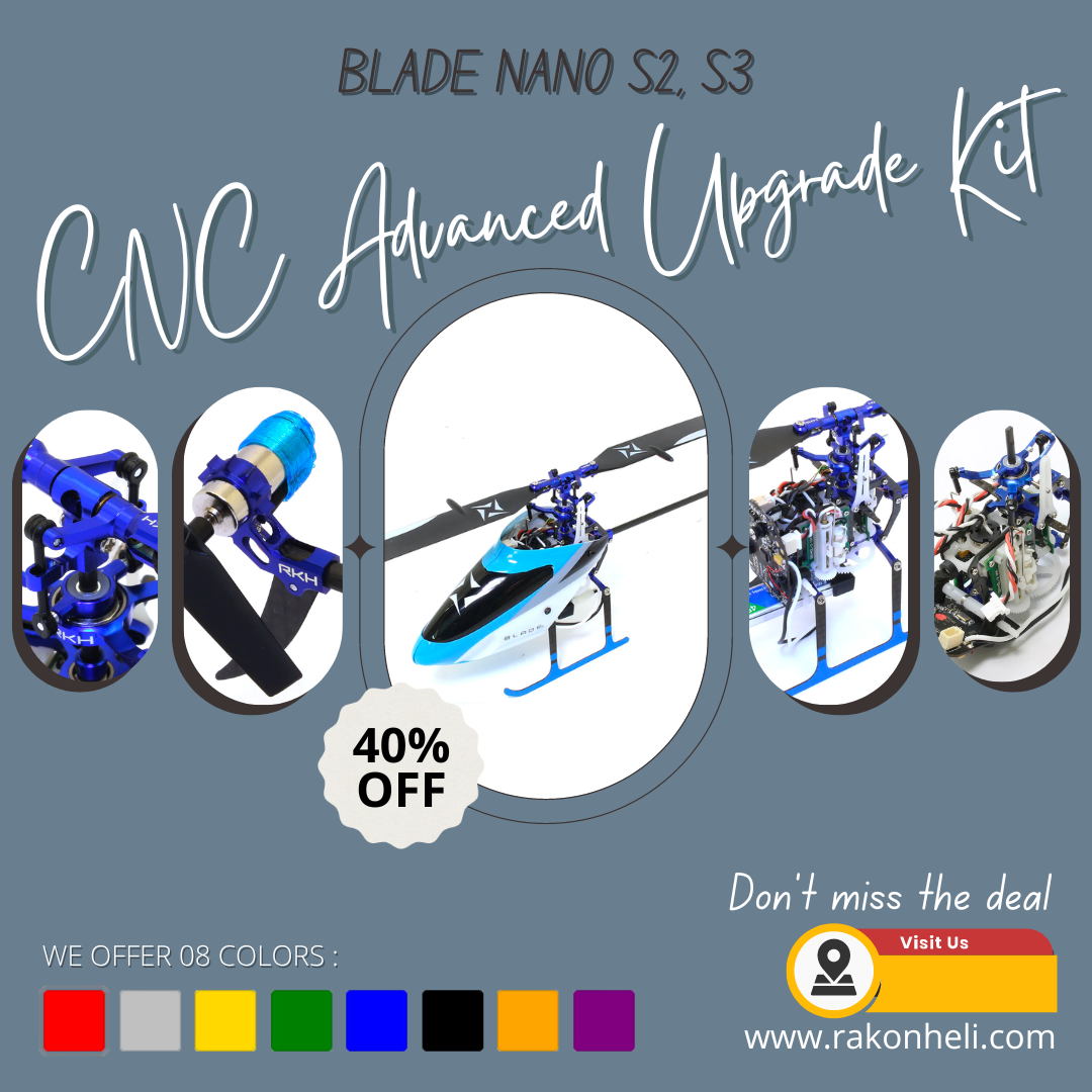 Rakonheli CNC Advanced Upgrade Kit for Blade Nano S2, S3