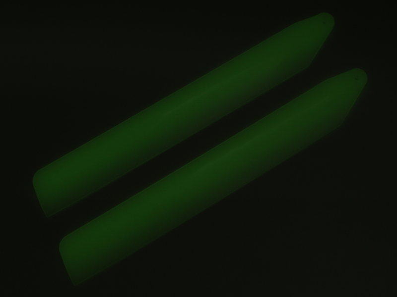 RKH 133mm (Hole 2.0mm) Plastic Main Blade (Glow) - Blade inFusion 120