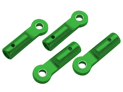 CNC AL Tail Boom Support End Set (Green) - Blade 130X/200SRX/180CFX