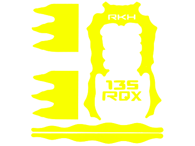 Sticker Skin for RKH 135 Quad-X CNC Kit