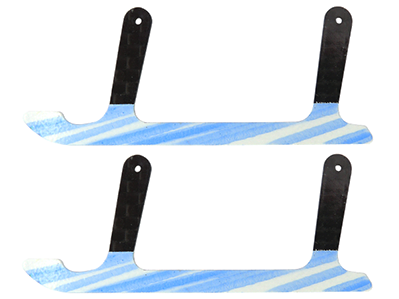 CNC CF Landing Skid Style 02 - Trex 150 DFC