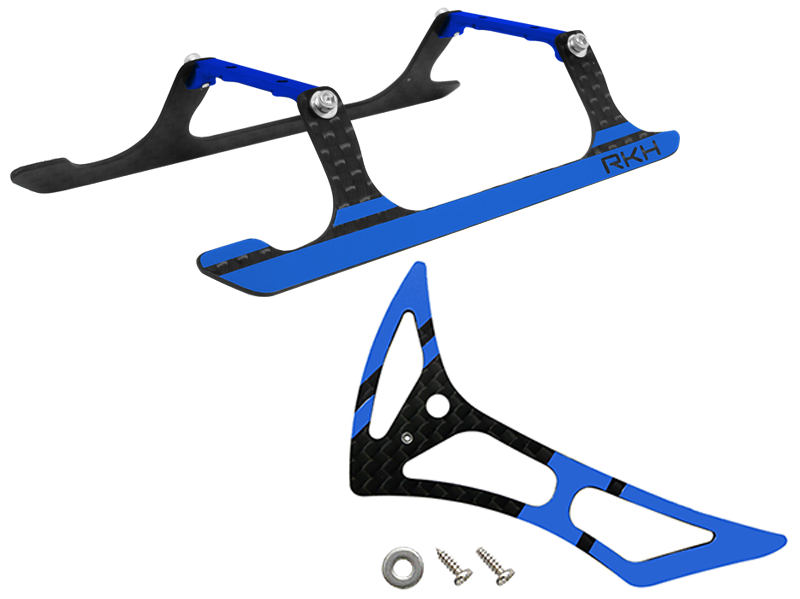 Rakonheli CNC Landing Gear and Tail Fin Combo - Blade 180 CFX, Trio 180 CFX