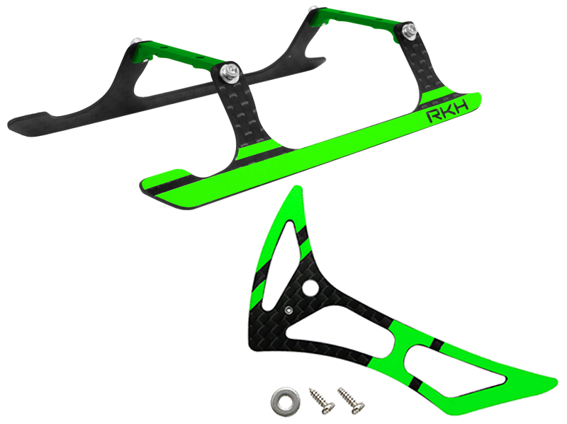 Rakonheli CNC Landing Gear and Tail Fin Combo - Blade 180 CFX, Trio 180 CFX