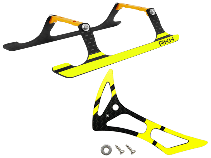 Rakonheli CNC Landing Gear and Tail Fin Combo - Blade 180 CFX, Trio 180 CFX