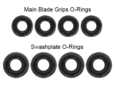 Rakonheli Head Rubber O-Ring Set - Blade 200SRX/S