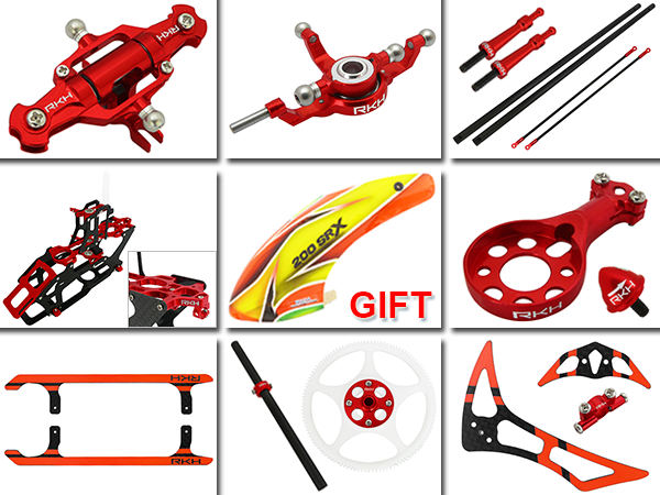 Rakonheli CNC Advanced Upgrade Kit - Blade 200SRX