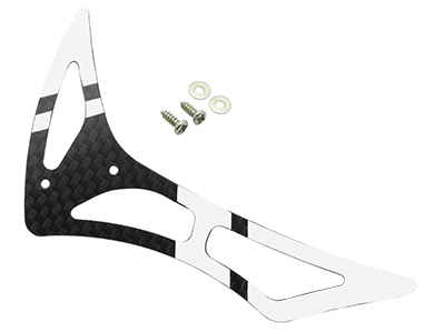 Rakonheli CNC 3K Pure Carbon Fiber Tail Fin Set - Blade 200 S, 230 S/V2, 250 CFX