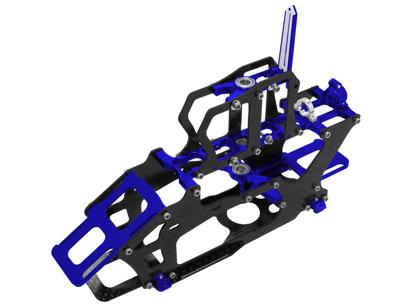 Rakonheli CNC AL and CF Main Frame Set - Blade 200 S