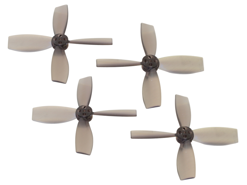 Rakonheli 2222 4 Blade Transparent Propeller (2CW+2CCW; 1.5mm Shaft) - Blade Torrent 110 FPV