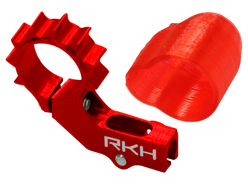 Rakonheli CNC AL 6mm Tail Motor Mount Set (for 2mm Tail Boom) - Blade mSR X/S, mCP X/V2/S, Nano CPX/CPS/S2/S3