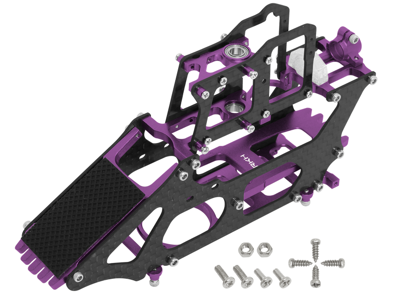 Rakonheli CNC AL Carbon Main Frame Set - Blade 130 S