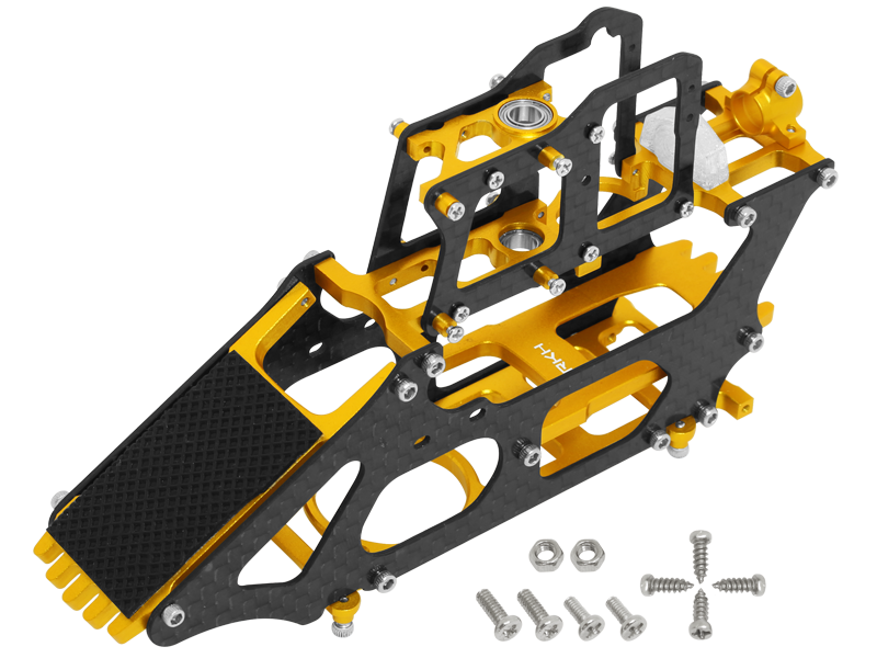 Rakonheli CNC AL Carbon Main Frame Set - Blade 130 S