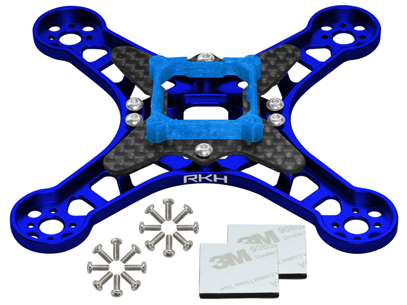 Rakonheli CNC Aluminum Carbon Main Frame Set - EMAX Babyhawk