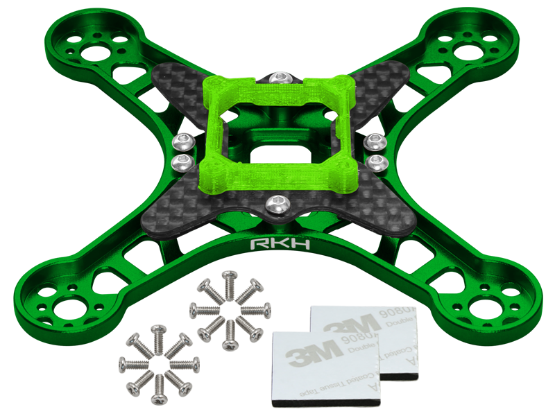 Rakonheli CNC Aluminum Carbon Main Frame Set - EMAX Babyhawk