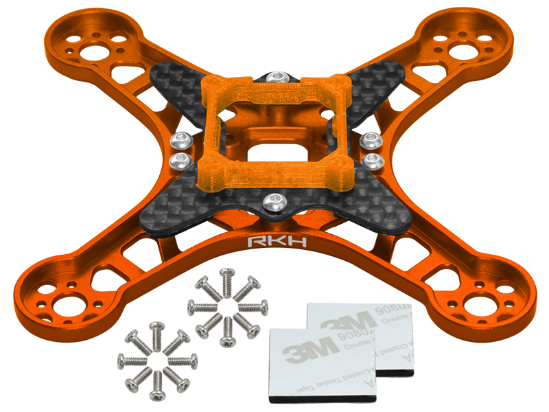 Rakonheli CNC Aluminum Carbon Main Frame Set - EMAX Babyhawk