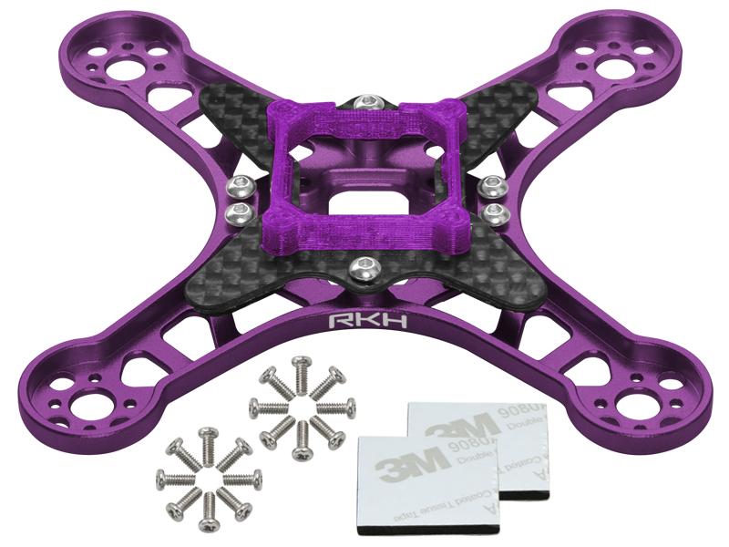 Rakonheli CNC Aluminum Carbon Main Frame Set - EMAX Babyhawk