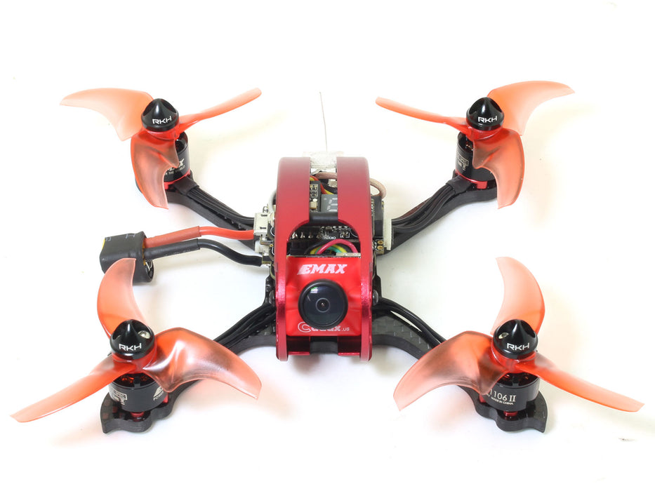 Rakonheli CNC Aluminum Carbon 2.5inch Kit (Red) - EMAX Babyhawk R Pro