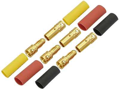 3.5mm Gold Connectors (3 Male & 3 Female)