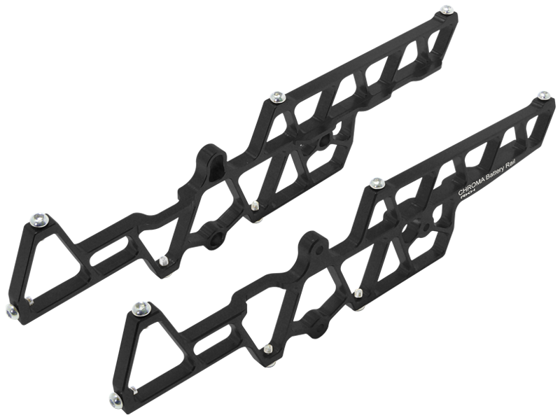 CNC AL Battery Rail (Left and Right) Set - Blade Chroma