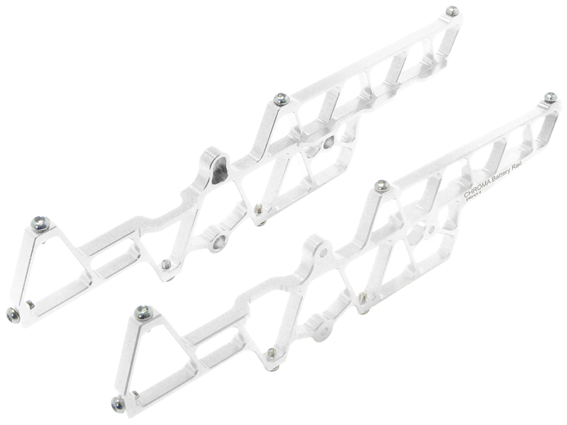 CNC AL Battery Rail (Left and Right) Set - Blade Chroma
