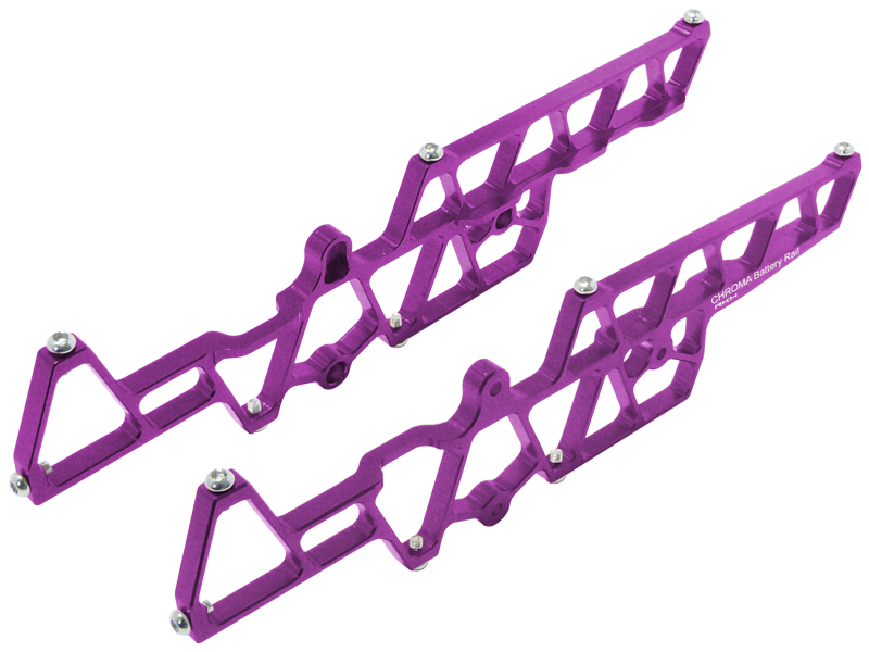 CNC AL Battery Rail (Left and Right) Set - Blade Chroma