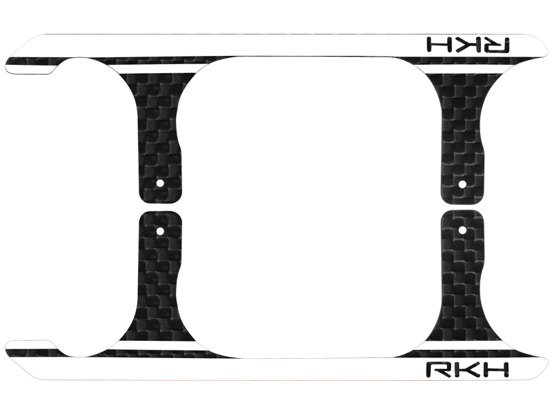 Rakonheli CNC 3K Pure Carbon Fiber Landing Skid Set (for 120S721)