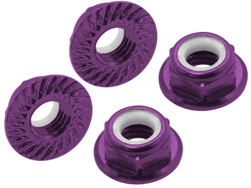 CNC AL M5 Serrated Lock Nut (CW)