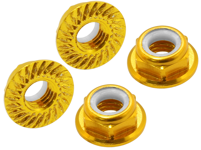 CNC AL M5 Serrated Lock Nut (CW)