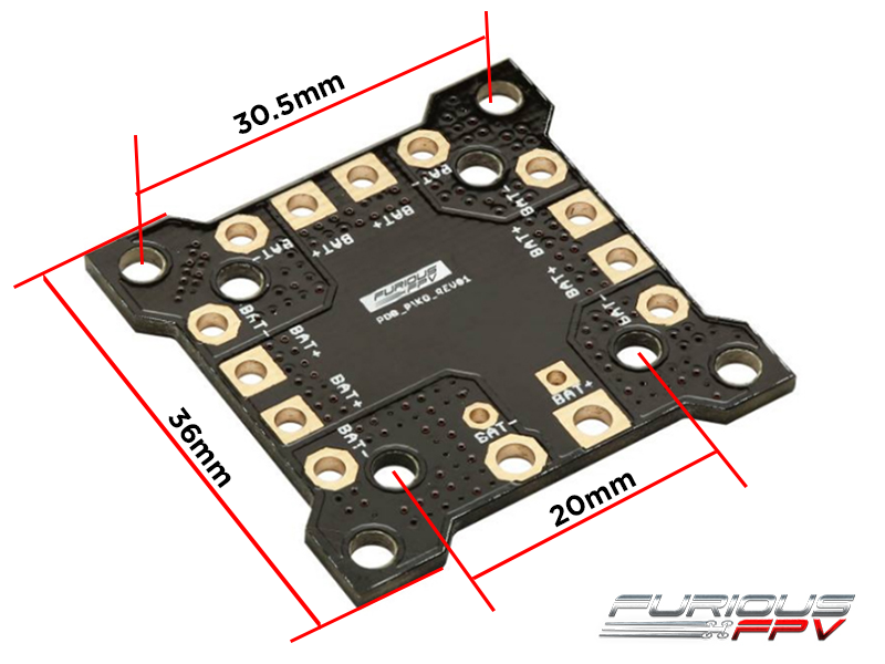 Power Distribution Board for Piko BLX flight controller