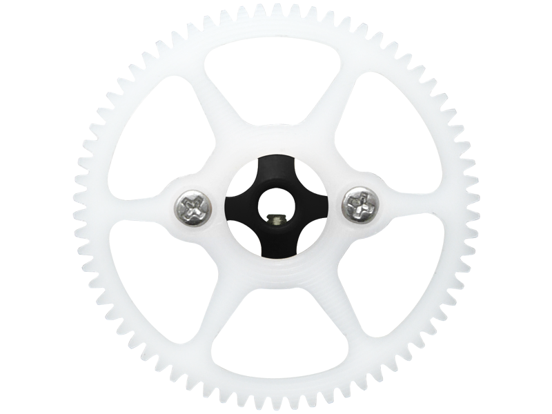 Rakonheli CNC Delrin 70T Main Gear w/AL Hub Set - Blade Nano CPX/CP S, Nano S2/S3