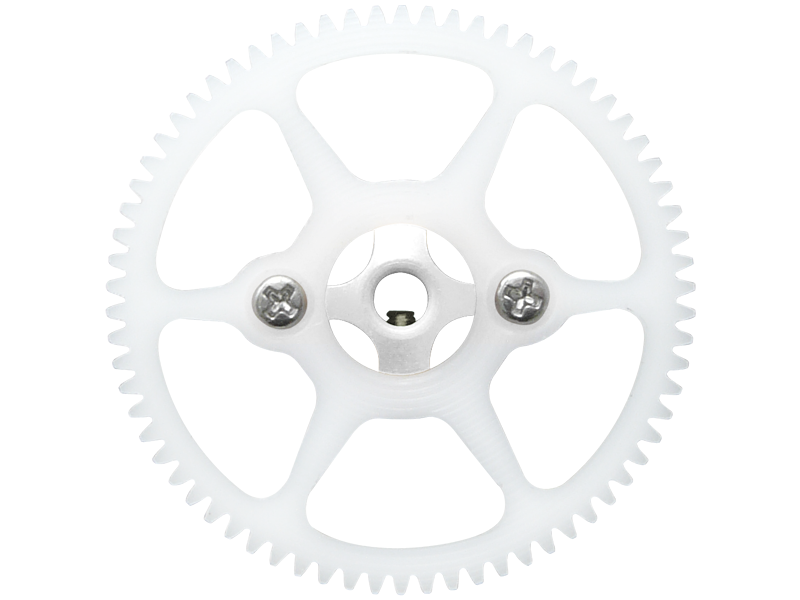 Rakonheli CNC Delrin 70T Main Gear w/AL Hub Set - Blade Nano CPX/CP S, Nano S2/S3