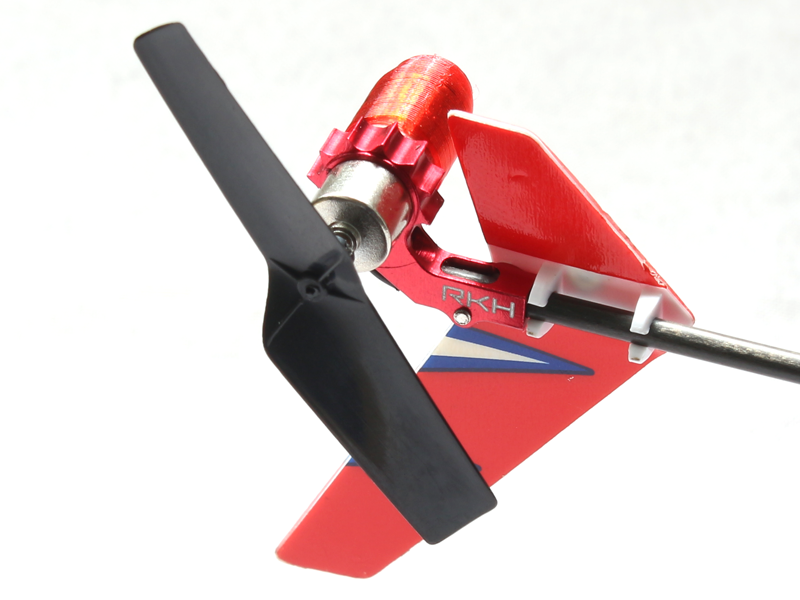 Rakonheli CNC AL 6mm Tail Motor Mount Set (for 2mm Tail Boom) - Blade mSR X/S, mCP X/V2/S, Nano CPX/CPS/S2/S3