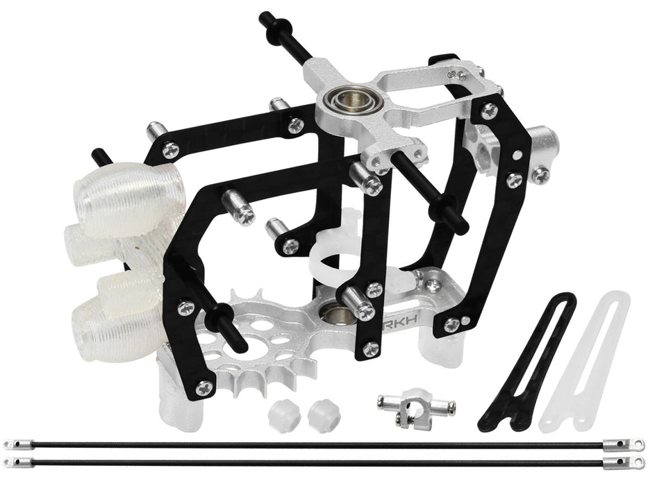 Rakonheli CNC AL Carbon Main Frame w/AL Tail Boom Support Set - Blade mCP S