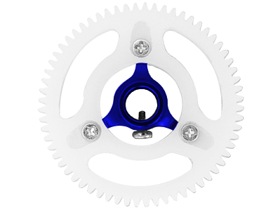 Blade mCPX BL/BL2, mSR X/S, mCP S - Rakonheli CNC Delrin 64T Main Gear w/AL Hub Set