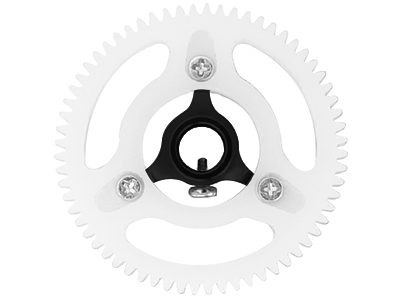 Blade mCPX BL/BL2, mSR X/S, mCP S - Rakonheli CNC Delrin 64T Main Gear w/AL Hub Set