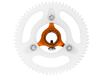 Blade mCPX BL/BL2, mSR X/S, mCP S - Rakonheli CNC Delrin 64T Main Gear w/AL Hub Set