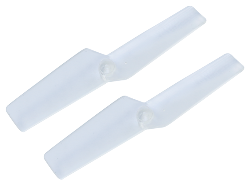 Rakonheli 42mm Transparent Plastic Tail Blade (1.4mm Shaft) - Trex 150/X DFC