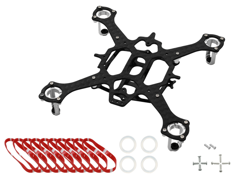 Rakonheli CNC 90mm Quadcopter Kit (6mm Motor) - RKH 90RQX