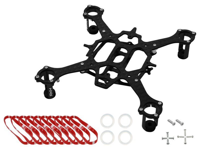 Rakonheli CNC 90mm Quadcopter Kit (7mm Motor) - RKH 90RQX